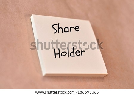 Business short message text wording on the short note notepaper texture grunge background