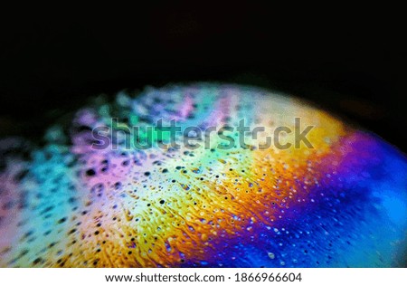 Soap bubbles abstract colorful background with vibrant color
