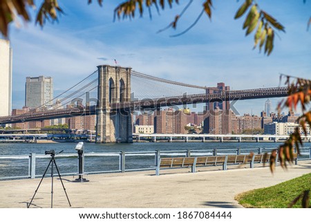 Brooklyn Bridge from Brooklyn Bridge Park - New York City.