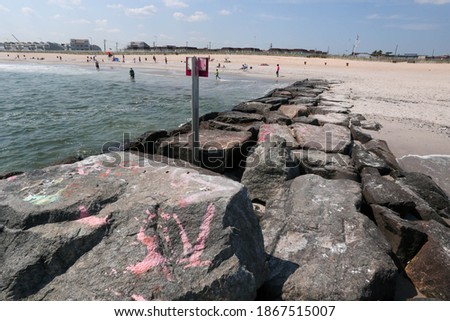 These are photos of a beach in NY. 