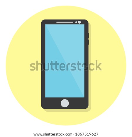 Phone simple clip art vector illustration, New phone android