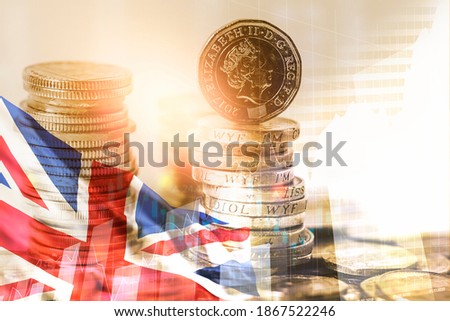 UK economy and financial for Great Britain  Royalty-Free Stock Photo #1867522246