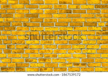 Seamless brick wall background texture fortuna gold colored for 3D maps in high resolution