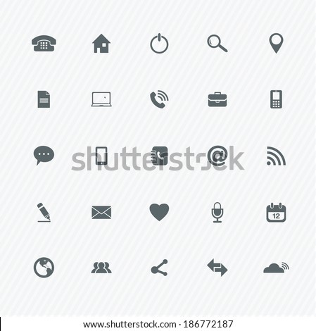 Universal Outline Icons For Web and Mobile 