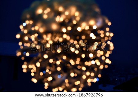 lighting, blurry christmas fairy lights for christmas holidays