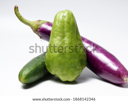 picture of raw vegetables, shoot on white isolated background