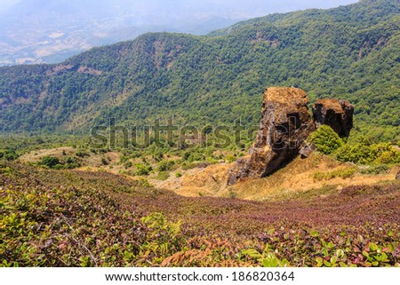 mountain landscape of Kio Mae Pan, Chiang Mai, Thailand
