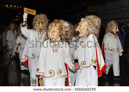 Night parade at Carnival, Germany