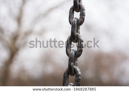 chain hanging in the air
