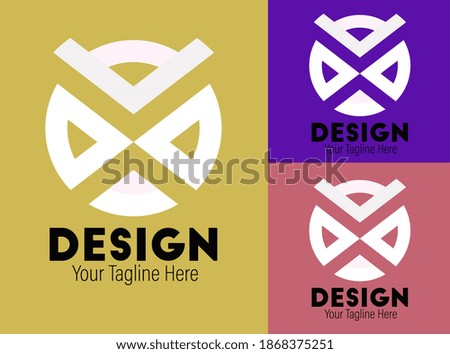 Super modern and simple logo design vector