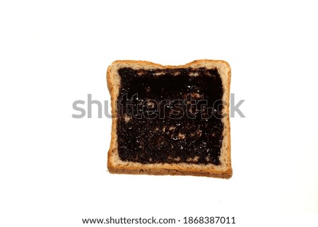Chocolate Butter Bread isolate on white background