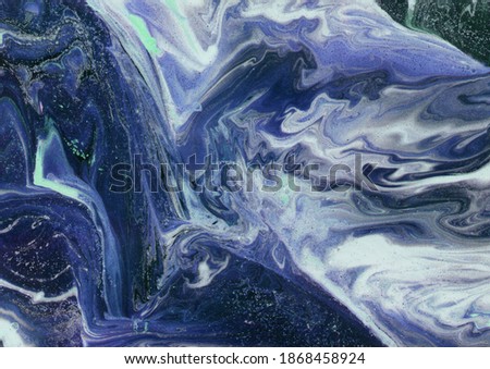 Blue gray marble stone background, cracked texture.