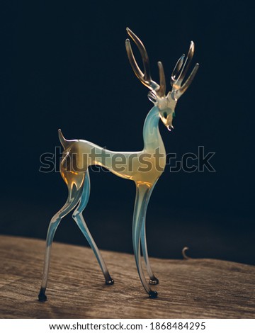 Beautiful glass deer décoration design
