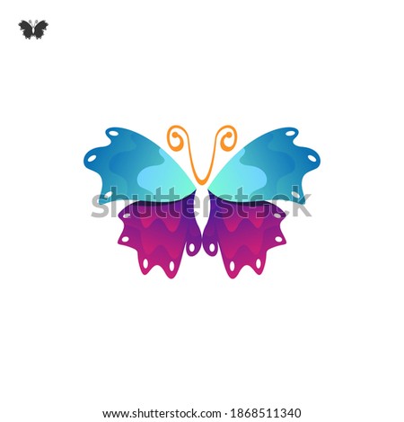 Beautiful butterfly , creative design vector template