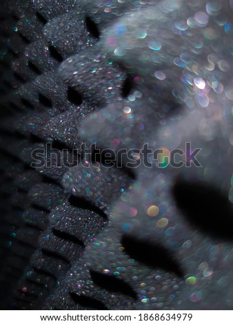 Dark blue abstract bokeh, can used for display or montage your products