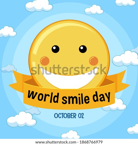 World smile day banner illustration