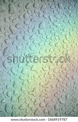 raindrops on the metallic floor, abstract background