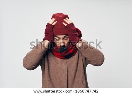 man in a plaid scarf hat cool lifestyle