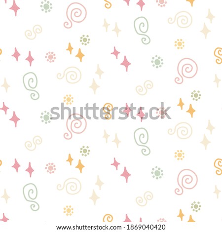 Abstract pattern with floral background elements. Design for poster, card, invitation, brochure. Vector illustration hand draw style.