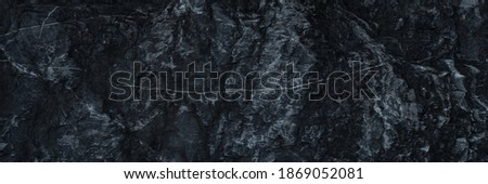 panorama black slate background. Panoramic black slate rock rough texture background