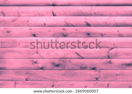 Vivid Pink Wood Plank Wall. Barnwood Surface Material. Siding Imitation Sheet. Table Or Floor Surface For Design.