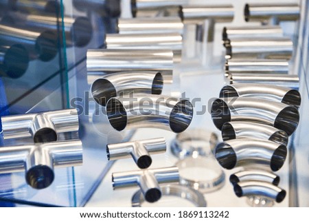 Pipe parts for food processing equipment at the exhibition