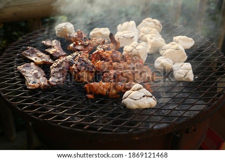 A traditional South African braai. This photo has selective focus. 