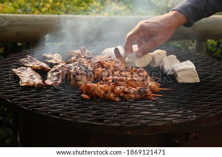 A traditional South African braai. This photo has selective focus. 