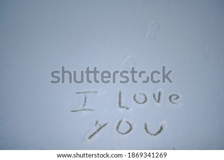 love note in the snow
