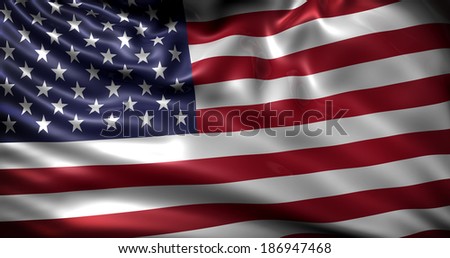 waving flag USA