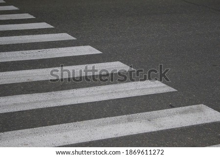 pedestrian crossing, zebra on the asphalt road