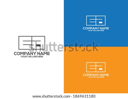 Creative EA logo design for a company