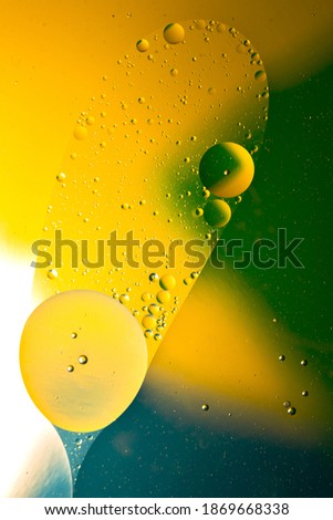 colored space abstract circles on the water