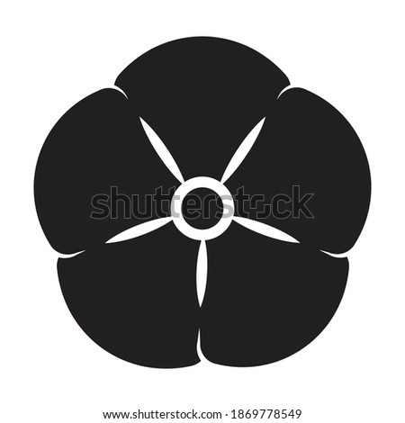 Cotton boll or cotton flower flat vector icon for apps and websites
