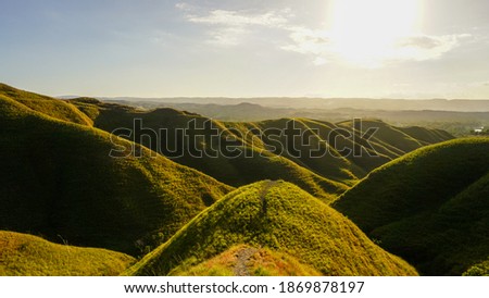 The beauty of the Tenau Hill at sunset, Sumba, Indonesia