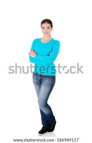 Teen girl in casual clothes