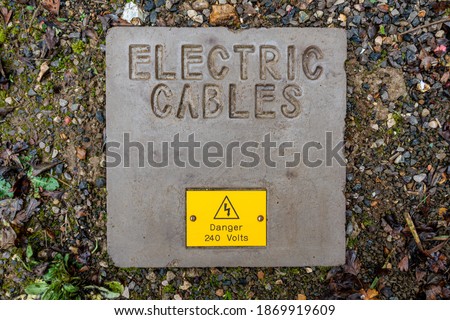 Buried electrical cables inspection pit 240V AC