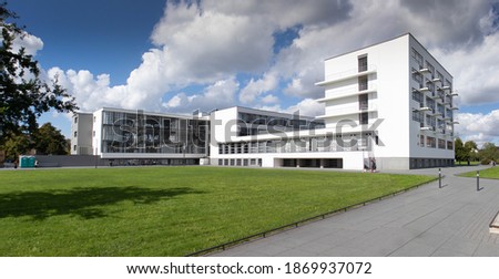 views of the first industrial school building Royalty-Free Stock Photo #1869937072