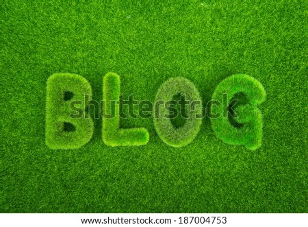 Grass blog word