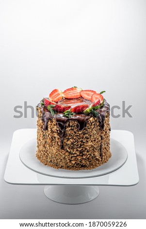 Delicious cake for Valentine's Day as a gift