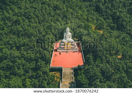 Big White Buddha, Wat Phra That Mae Yen in Pai, Mae Hong Son, Chiang Mai, thailand