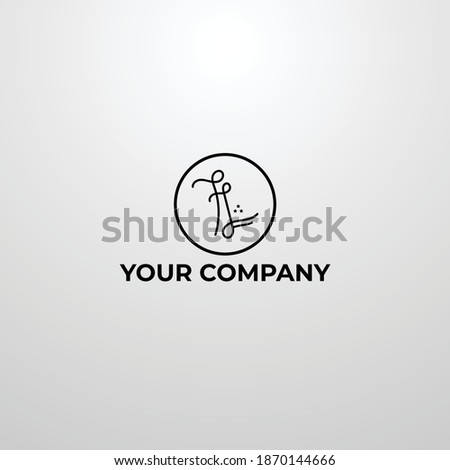 Luxury letter l with logo design Premium Vector . suitable for your company in the field minimalist
