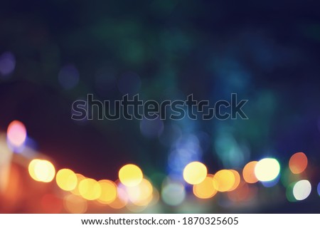 city lights christmas night abstract background