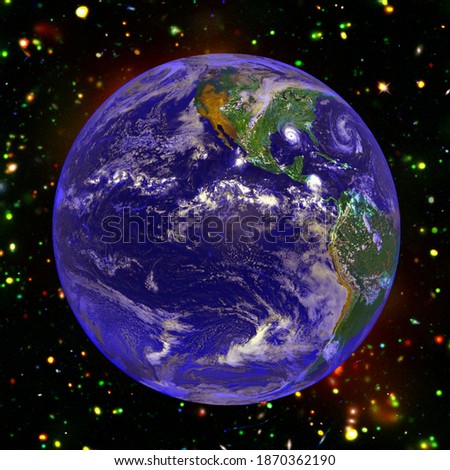 Our unique planet from space. The elements of this image furnished y NASA.

