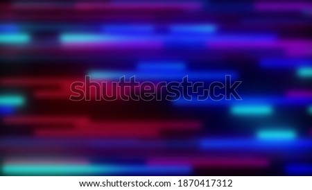 Blurry view of neon lights passing on the dark. fit for your background design.