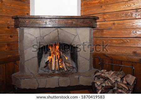 Fireplace hearth fire warmth comfort