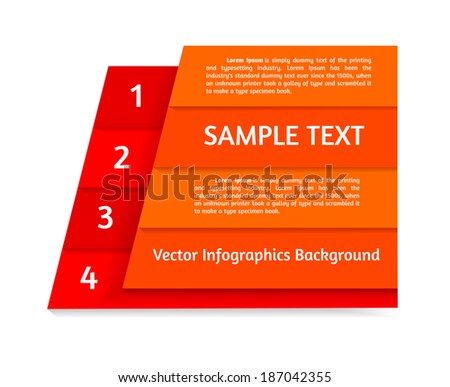 Abstract vector infographics background