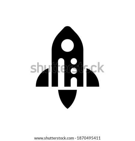 Startup icon isolated sign symbol vector illustration - with style glyph icons