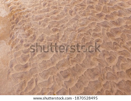 irregular lines formed on sand due to erosion of water, Aceh Indonesia