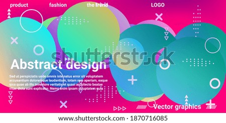 Ball shape gradients.  Creative geometric wallpaper. Vector 3d illustration.  Magazine style. Vector clip art.